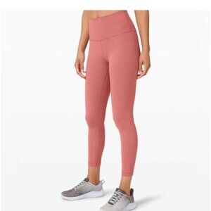 Lululemon Wunder Train Contour Fit High Rise Tight 25" - Size 6, Briar Rose